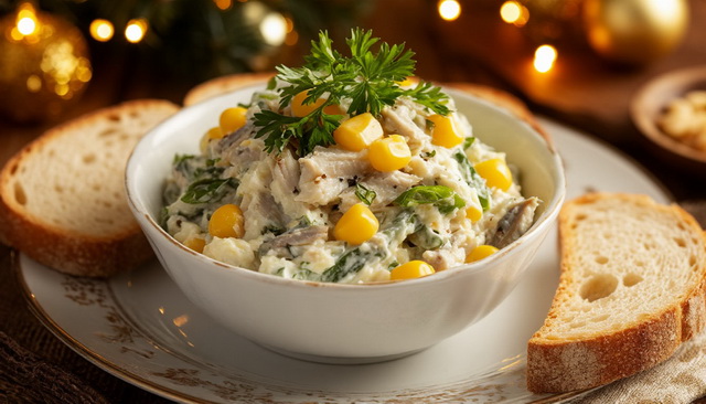 Шпротный салат намазка