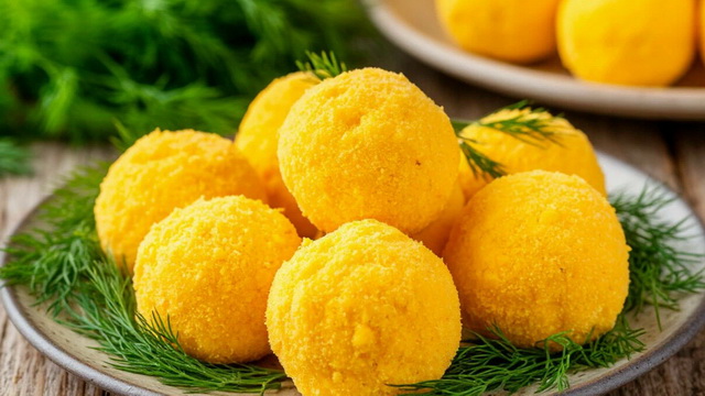 Песочное печенье «Мимоза» из кукурузной муки