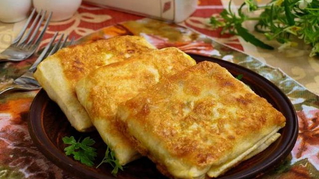 Жареная рыба в лаваше