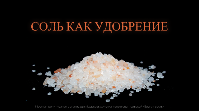 Соль как удобрение