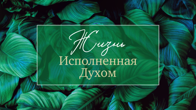 Жизнь, исполненная Духом