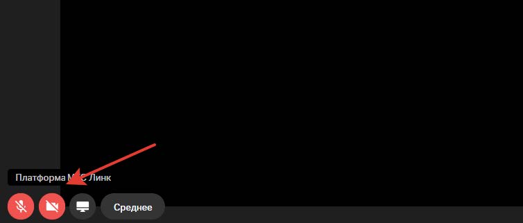 Кнопки камеры и микрофона